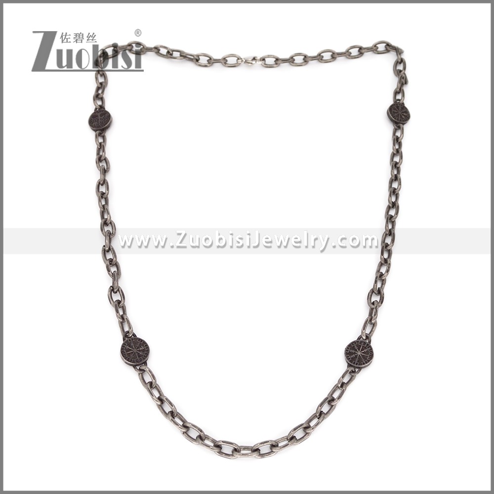 Stainless Steel Necklaces n003402 Zuobisi Jewelry