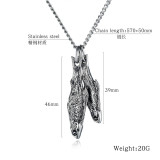 Stainless Steel Fish Pendant Necklace ZP1631