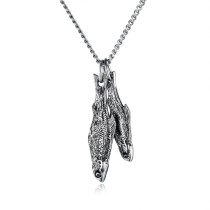 Stainless Steel Fish Pendant Necklace ZP1631
