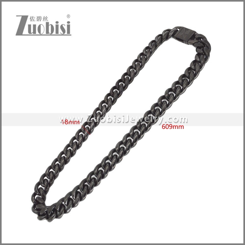 Stainless Steel Necklaces n003414H1 Zuobisi Jewelry