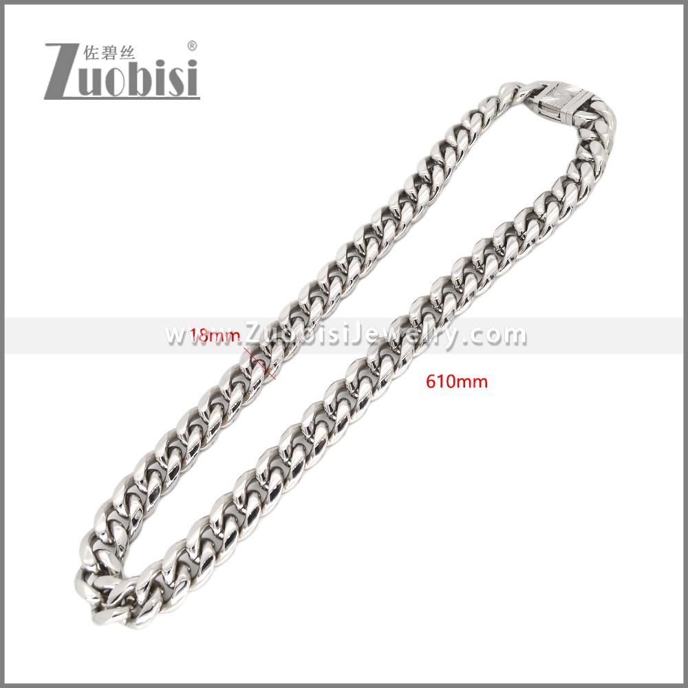 Stainless Steel Necklaces n003410S4 Zuobisi Jewelry