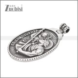 Stainless Steel ST Christopher Pendant p011743S1