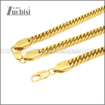 Stainless Steel Bracelet & Necklace Set s003008G