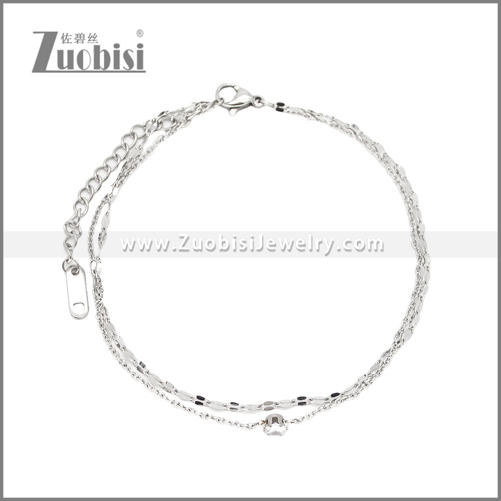 Stainless Steel Bracelets b010536S Zuobisi Jewelry