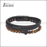 Tiger Eye Natural Stone Bracelet for Men b010553H