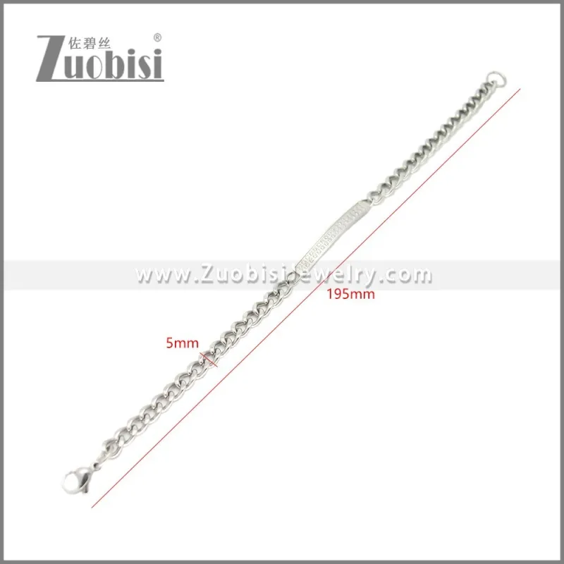 Stainless Steel Bracelets b010528S