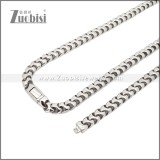 Stainless Steel Bracelet & Necklace Set s003018