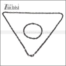 Stainless Steel Bracelet & Necklace Set s003020H