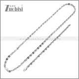 Stainless Steel Bracelet & Necklace Set s003019S