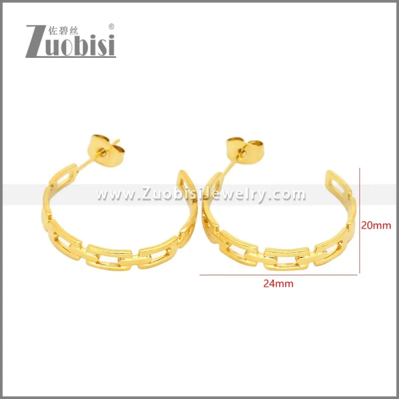 Stainless Steel Earrings e002458G