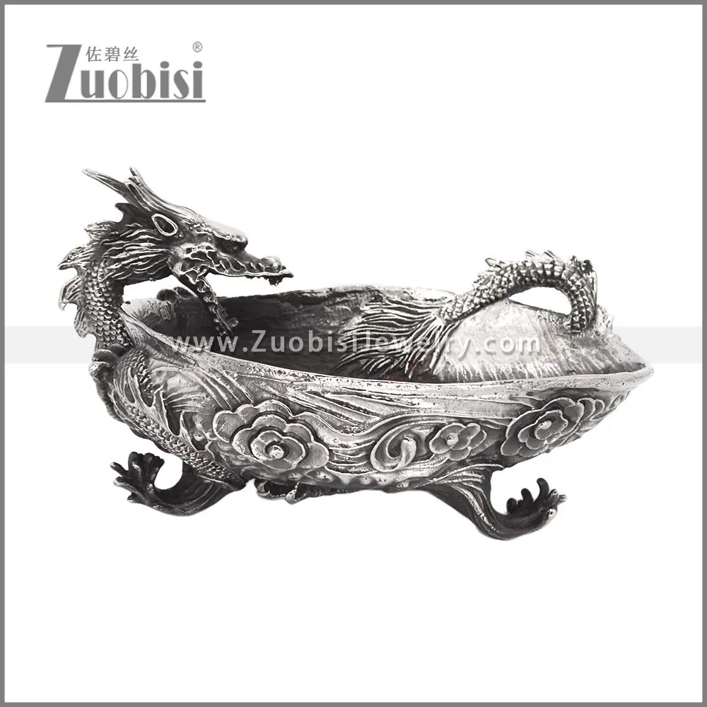 Stainless Steel Dragon Shape Decoration Ashtray a001040