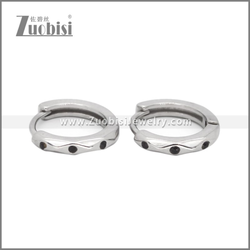 Stainless Steel Huggie Earrings e002499S1