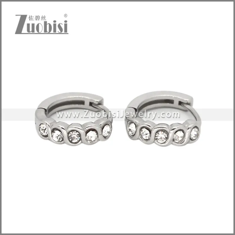 Stainless Steel Huggie Earrings e002503S2