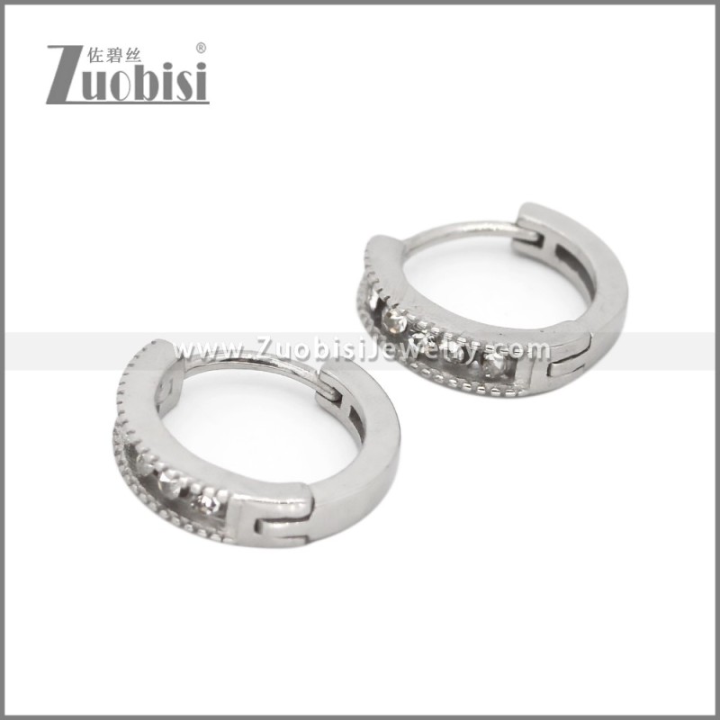 Stainless Steel Huggie Earrings e002500S2