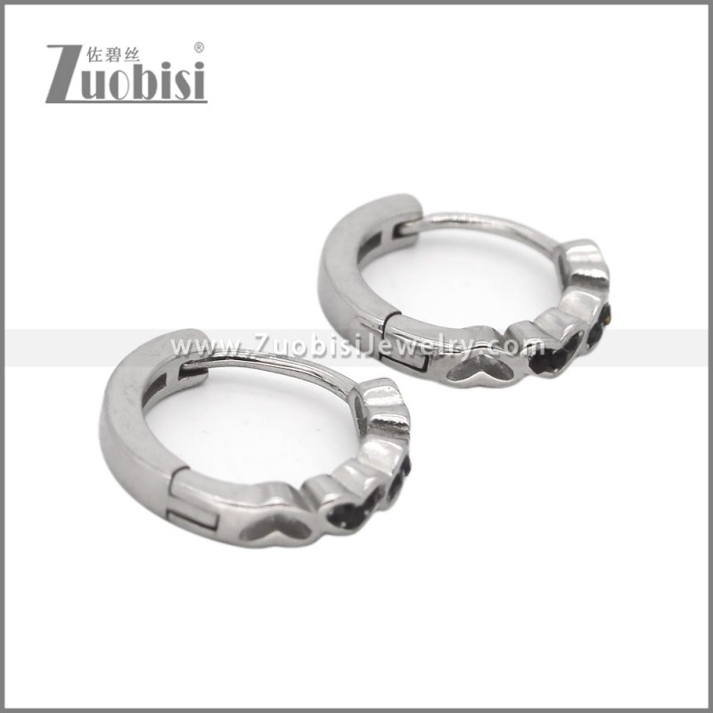 Stainless Steel Huggie Earrings e002496S1