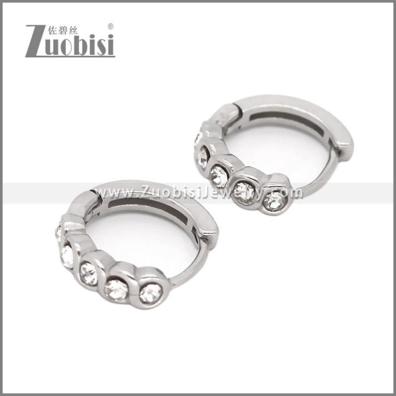 Stainless Steel Huggie Earrings e002503S2