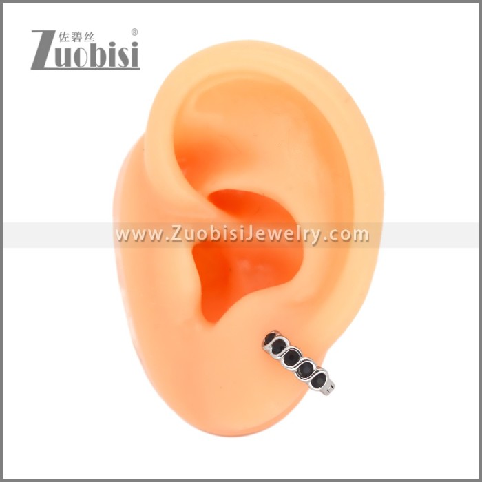 Stainless Steel Huggie Earrings e002503S1