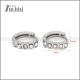 Stainless Steel Huggie Earrings e002503S2