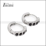 Stainless Steel Huggie Earrings e002503S1