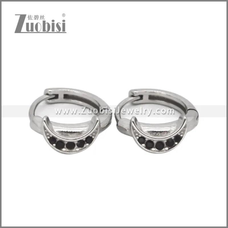 Stainless Steel Huggie Earrings e002495S1