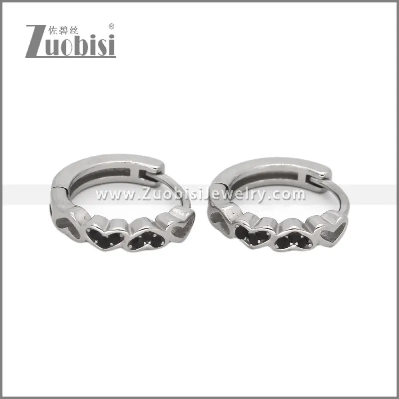 Stainless Steel Huggie Earrings e002496S1