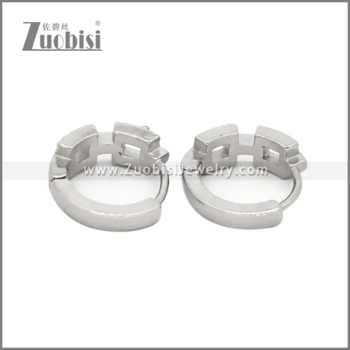 Stainless Steel Huggie Earrings e002501S2