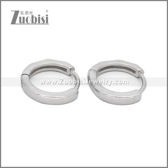 Stainless Steel Huggie Earrings e002499S2