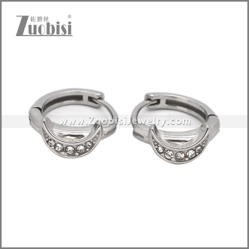 Stainless Steel Huggie Earrings e002495S2