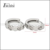 Stainless Steel Huggie Earrings e002492S1