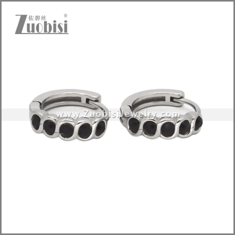 Stainless Steel Huggie Earrings e002503S1