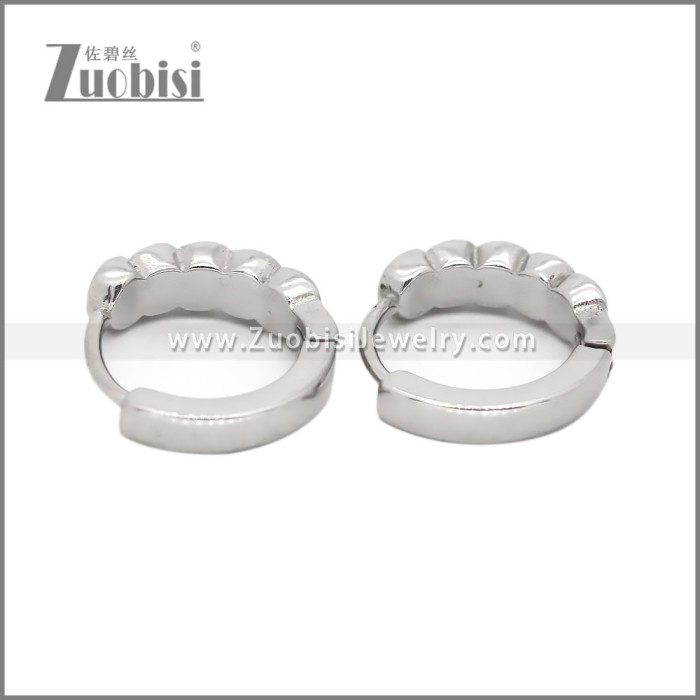 Stainless Steel Huggie Earrings e002503S1