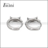 Stainless Steel Huggie Earrings e002495S2