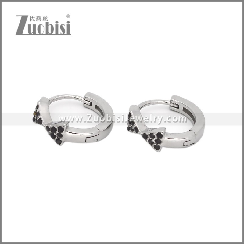 Stainless Steel Huggie Earrings e002494S1