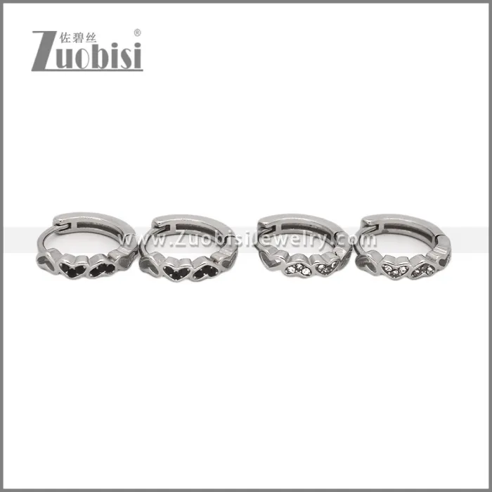 Stainless Steel Huggie Earrings e002496S2