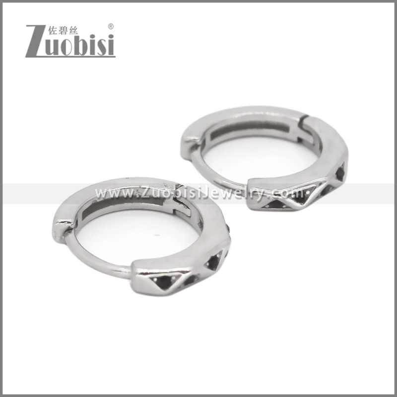 Stainless Steel Huggie Earrings e002498S1