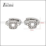 Stainless Steel Huggie Earrings e002497S2