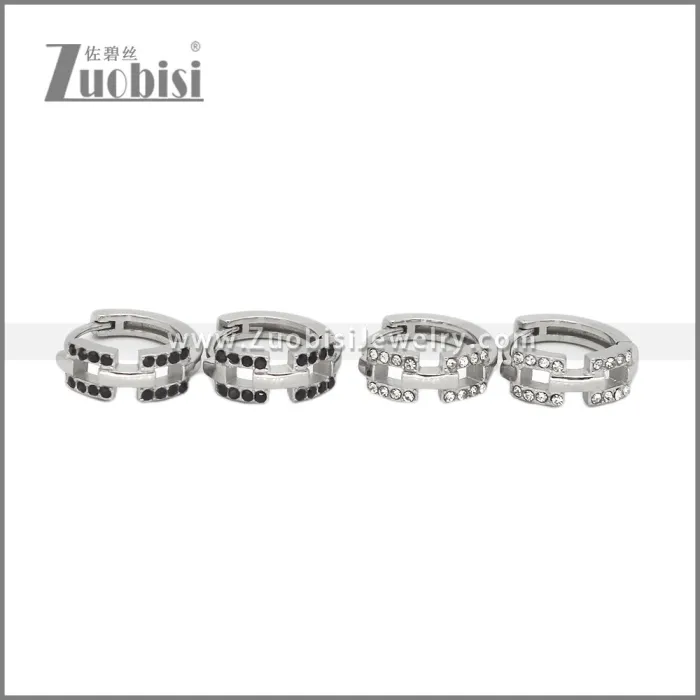 Stainless Steel Huggie Earrings e002501S2