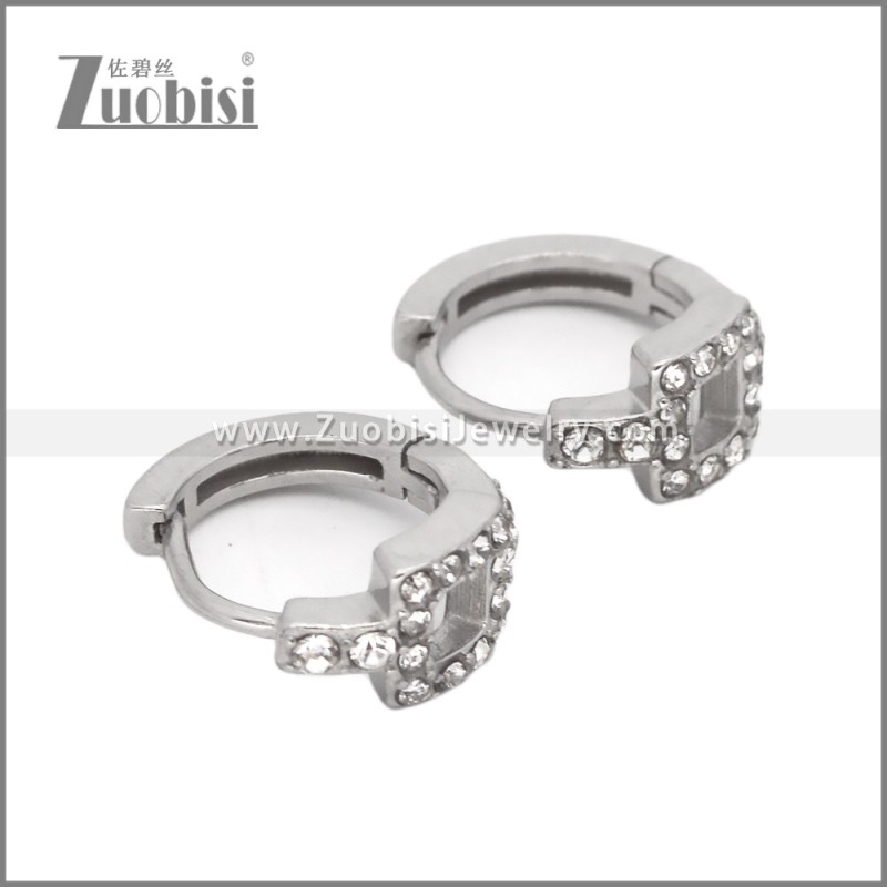 Stainless Steel Huggie Earrings e002497S2