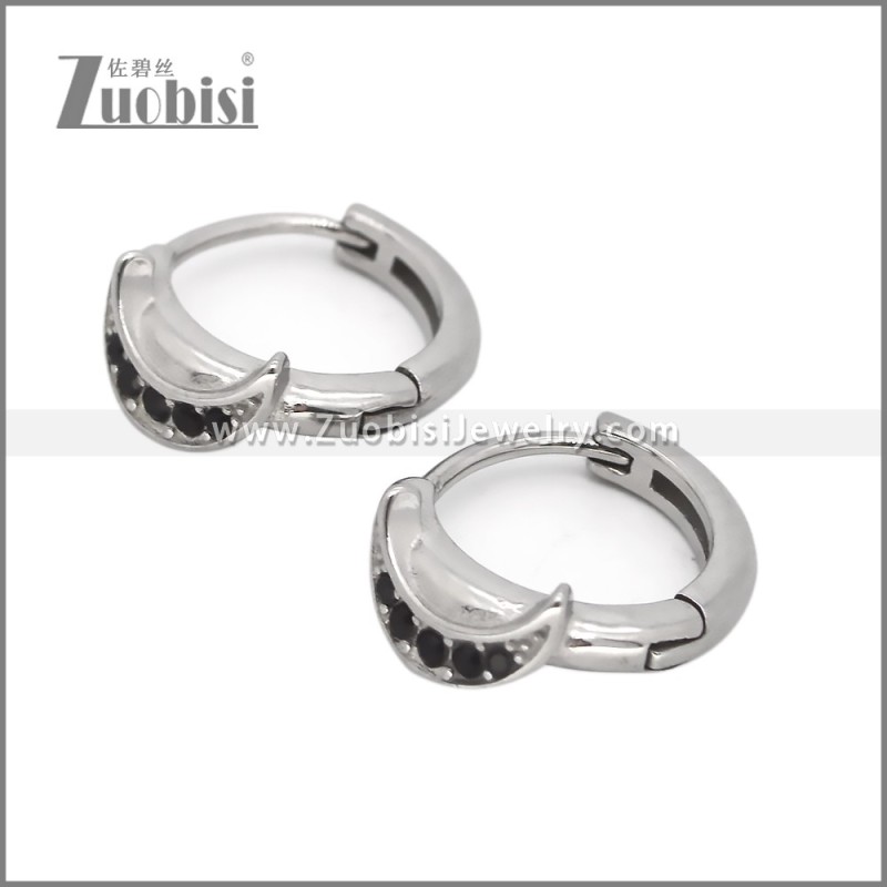 Stainless Steel Huggie Earrings e002495S1