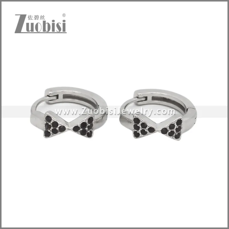 Stainless Steel Huggie Earrings e002494S1