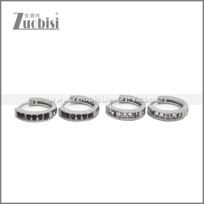 Stainless Steel Huggie Earrings e002500S1