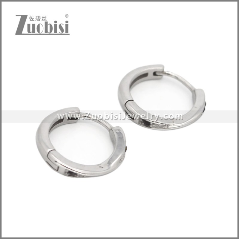 Stainless Steel Huggie Earrings e002506