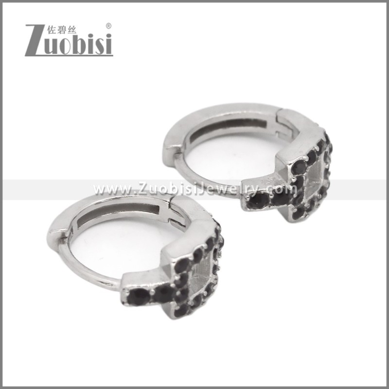 Stainless Steel Huggie Earrings e002497S1