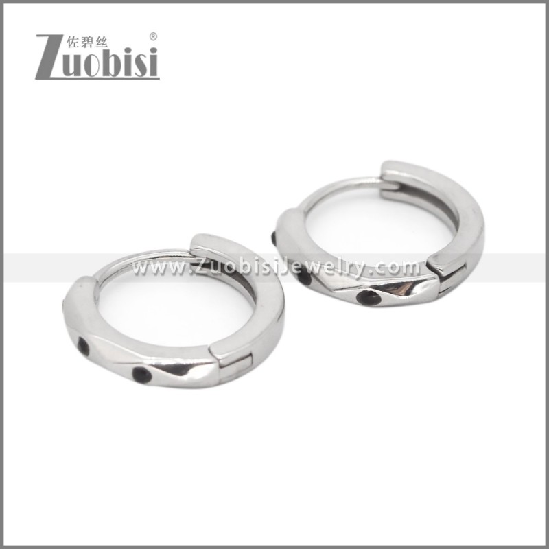 Stainless Steel Huggie Earrings e002499S1