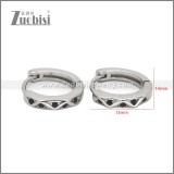 Stainless Steel Huggie Earrings e002498S1