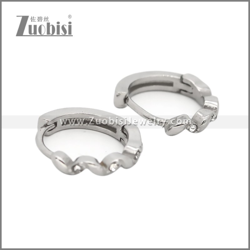 Stainless Steel Huggie Earrings e002493S2