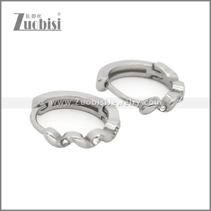 Stainless Steel Huggie Earrings e002493S2