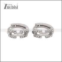 Stainless Steel Huggie Earrings e002501S2