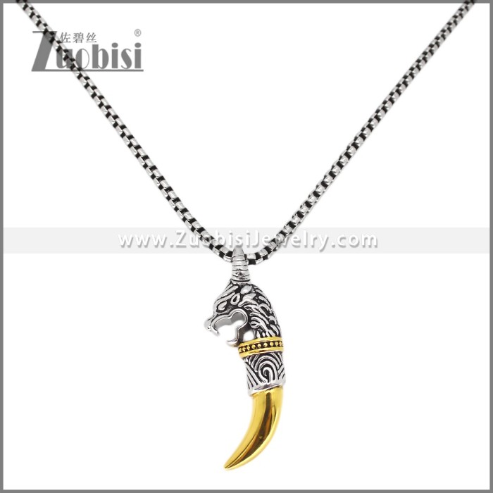 Stainless Steel Teeth Design Pendant p012103
