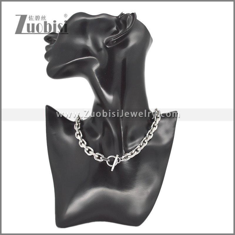 good quality Steel Stamping Necklace for Wholesale -n000256